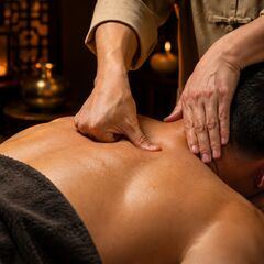 Traditional Tuina massage, acupressure technique, Body Sky Cluster U